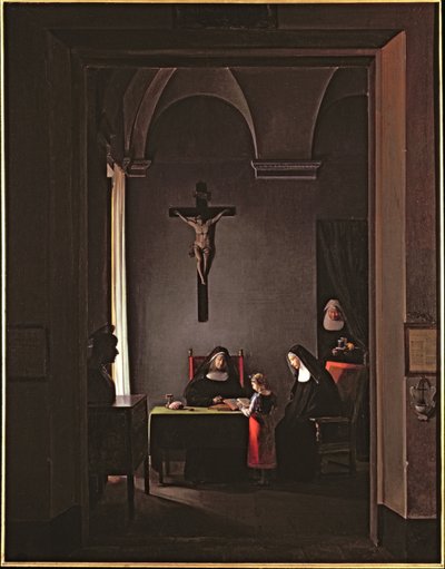 Reading Lesson in a Convent by Francois Marius Granet